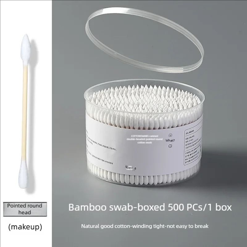 Precision Double Ended Cotton Swabs for Makeup Ear Cleaning and Pet Care 500 Pieces