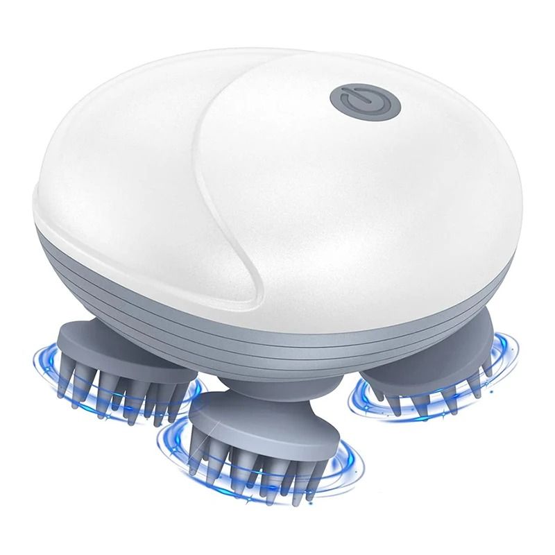 Electric Scalp Massager with Deep Tissue Kneading Vibration