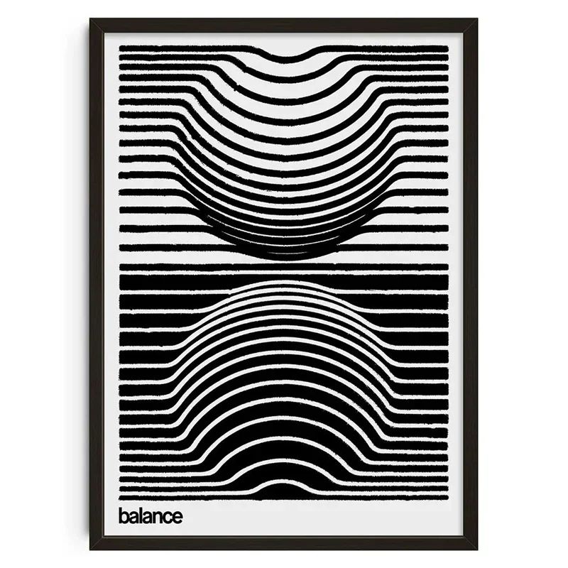 Retro Abstract Soul Canvas Wall Art – Vintage Aesthetic Living Room Decor Print Poster