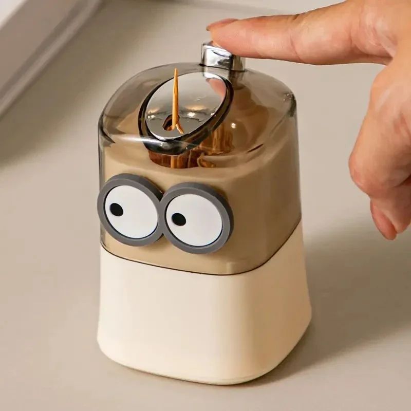 Toothpick Storage Box Automatic Pop-up Toothpick Box Home Living Room Dining Room Push-type Toothpick Holder