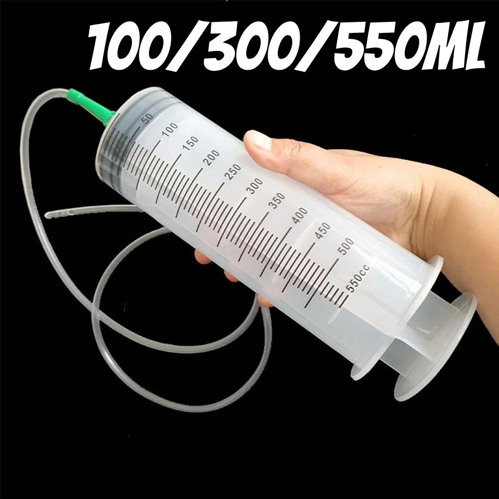 FlowMax Large Capacity Syringe Pump – Measuring Oil & Liquid Transfer Tool with Hose