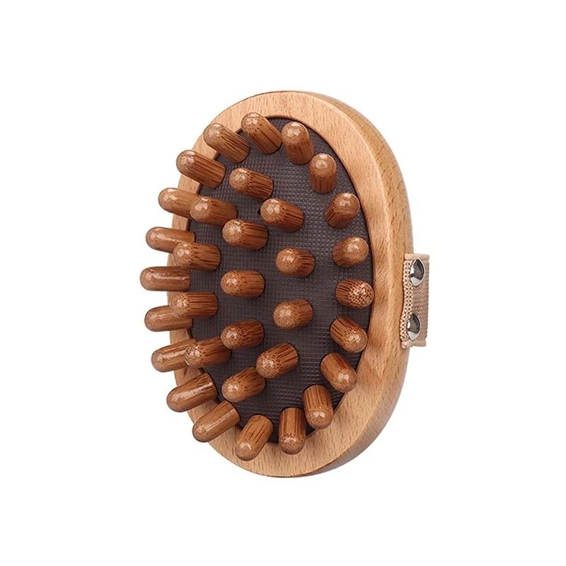 Wooden Air Cushion Body and Scalp Massage Brush