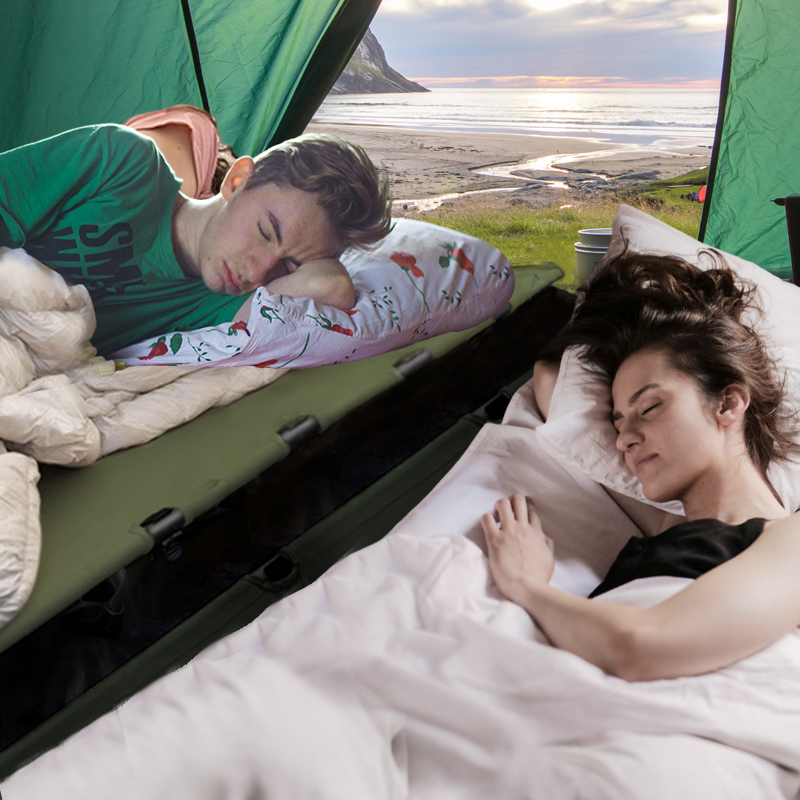 Ultralight Camping Cot, Portable Folding Bed & Compact Tent Sleeping Cot for Hiking, Travel, Backpacking & Outdoor