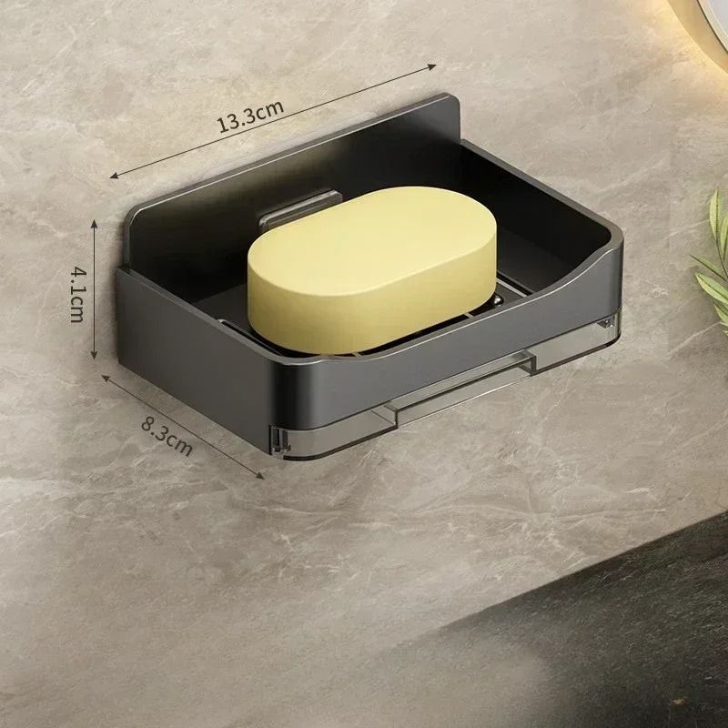 Free-Punching Wall Mounted Double Layer Soap Holder