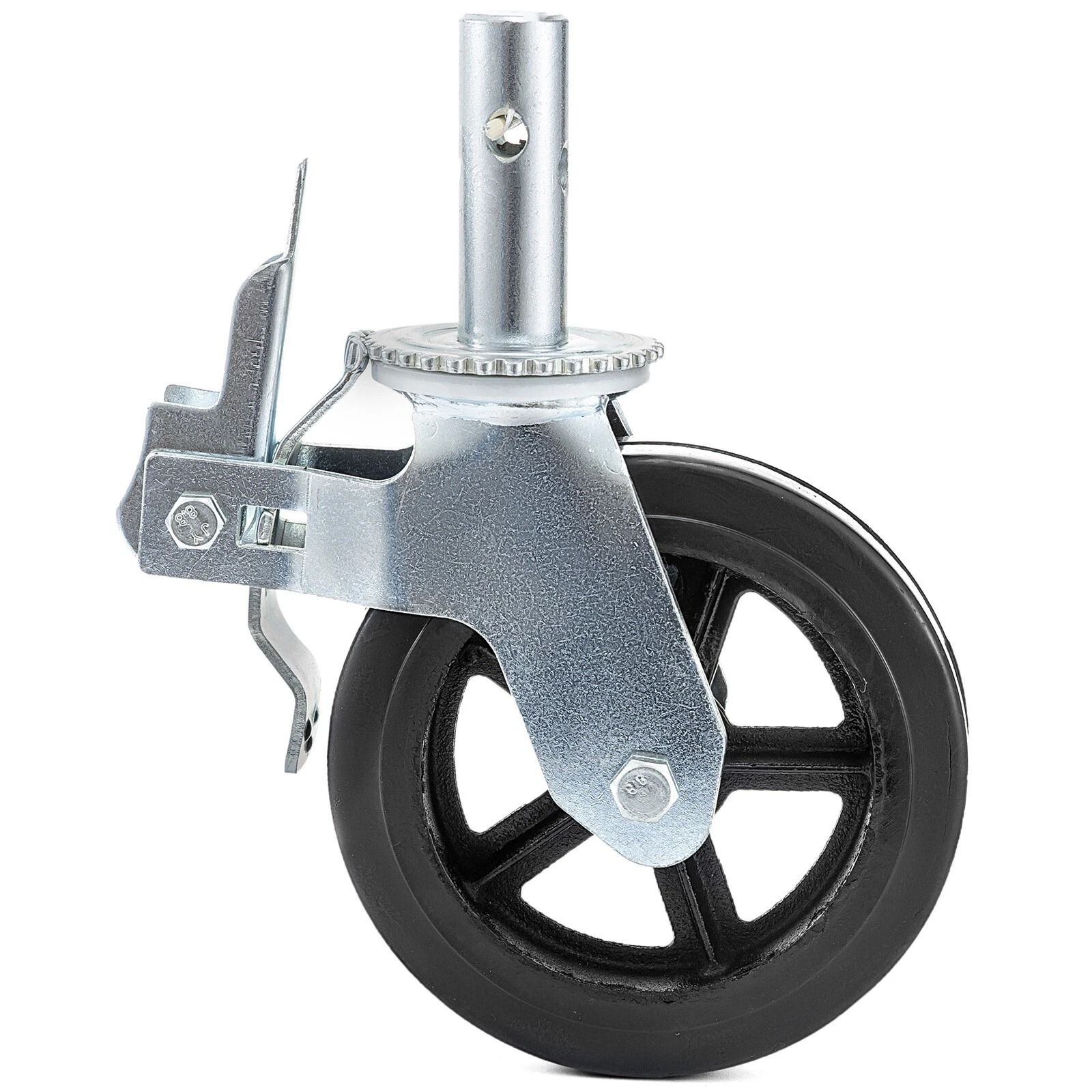 Scaffolding Caster Wheels with Locking Brakes, Capacity, Stem