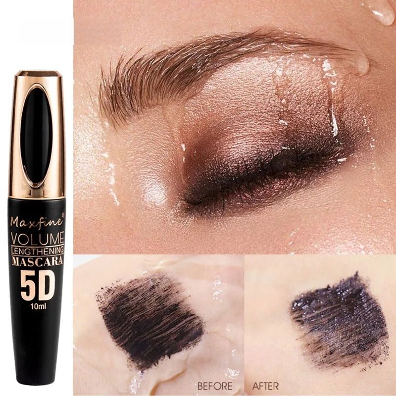 5D Silk Fiber Eyelash Mascara - Ultimate Length & Waterproof Volume