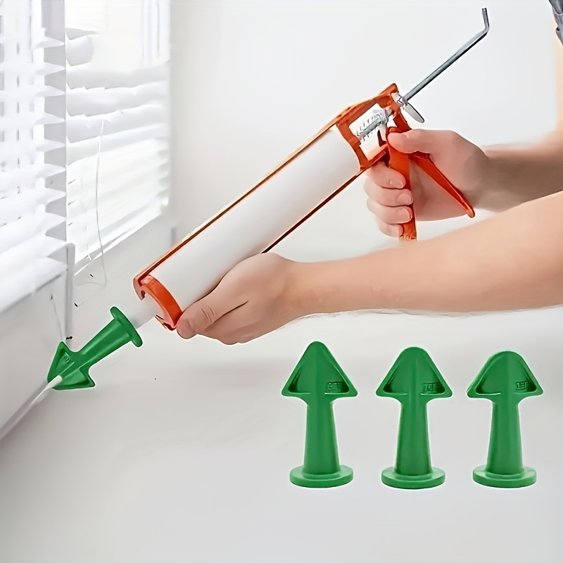 Silicone Caulking Tools Caulk Nozzle Applicator Grout Kit Tile Sealant Scraper Dirt Spatula Floor Cleaning
