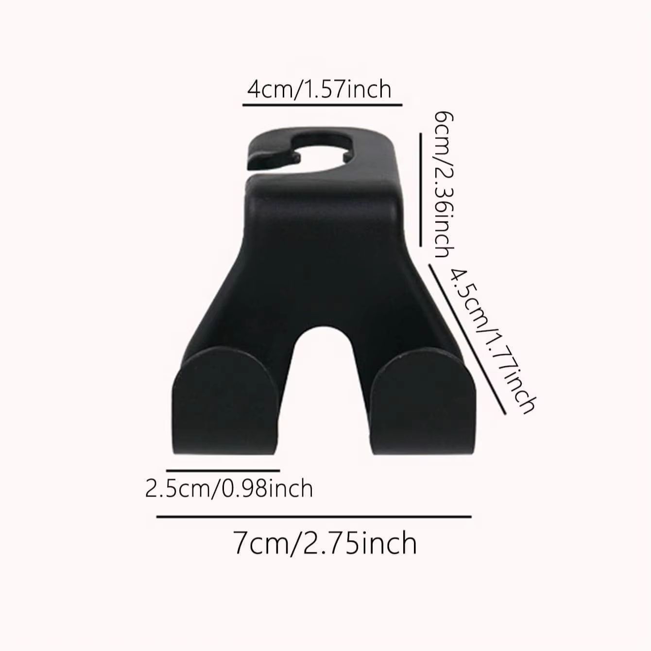 Concealed Multifunctional Headrest Hook & Phone Holder – Universal Car Seat Back Mount