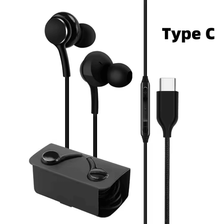 SoundFlow Type C Wired Earphones for Samsung Galaxy with Deep Bass and Clear Audio