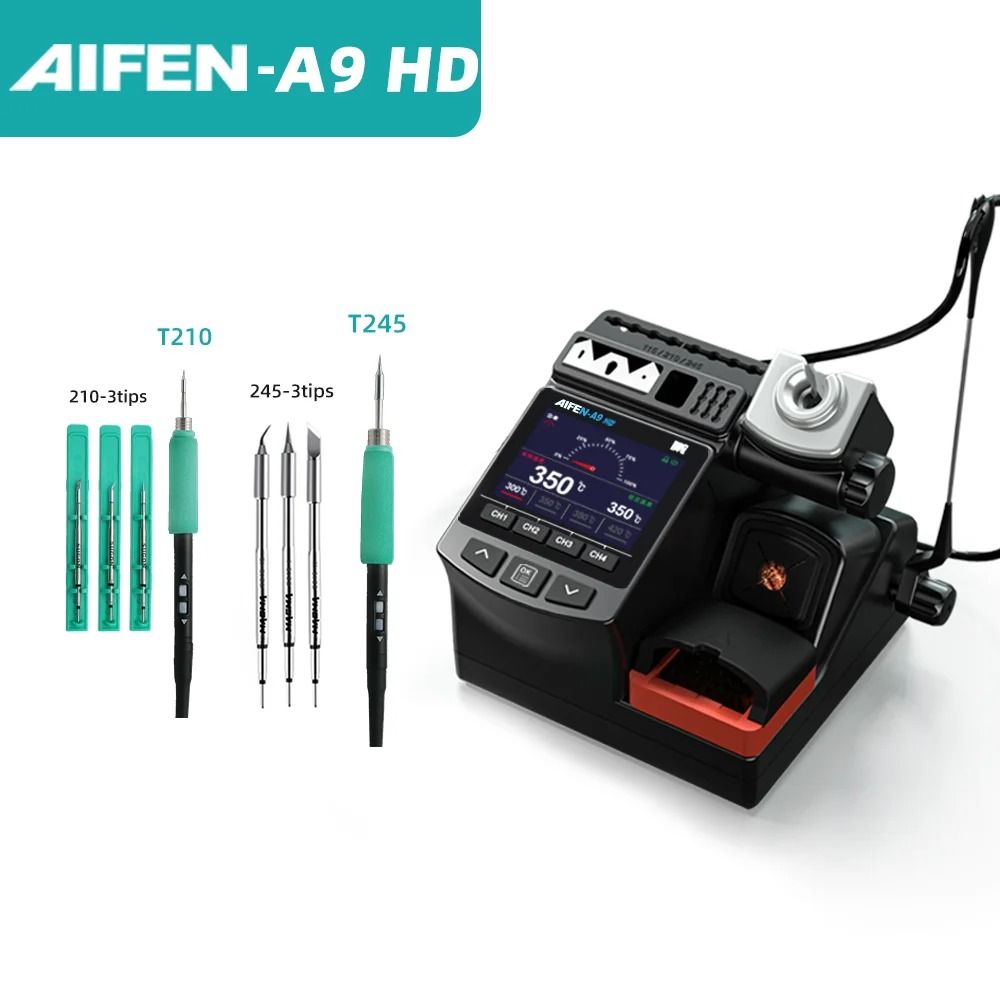 AIFEN A9HD 180W Digital Soldering Iron Station with Curve Mode