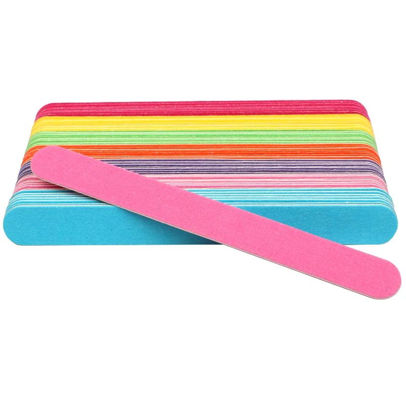 Wooden Nail Files Professional Manicure Pedicure Sanding File Set 20 Pack