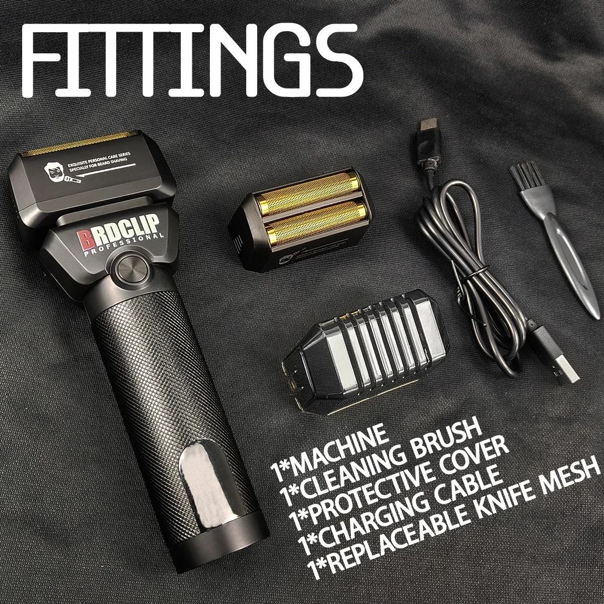 BRDCLIP 363 7000RPM Double Ring Reciprocating Shaver with LED Display