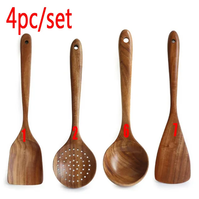 Cooking Utensils Wooden Set, Wooden Spoons, Soup Tools, Kitchen Gift