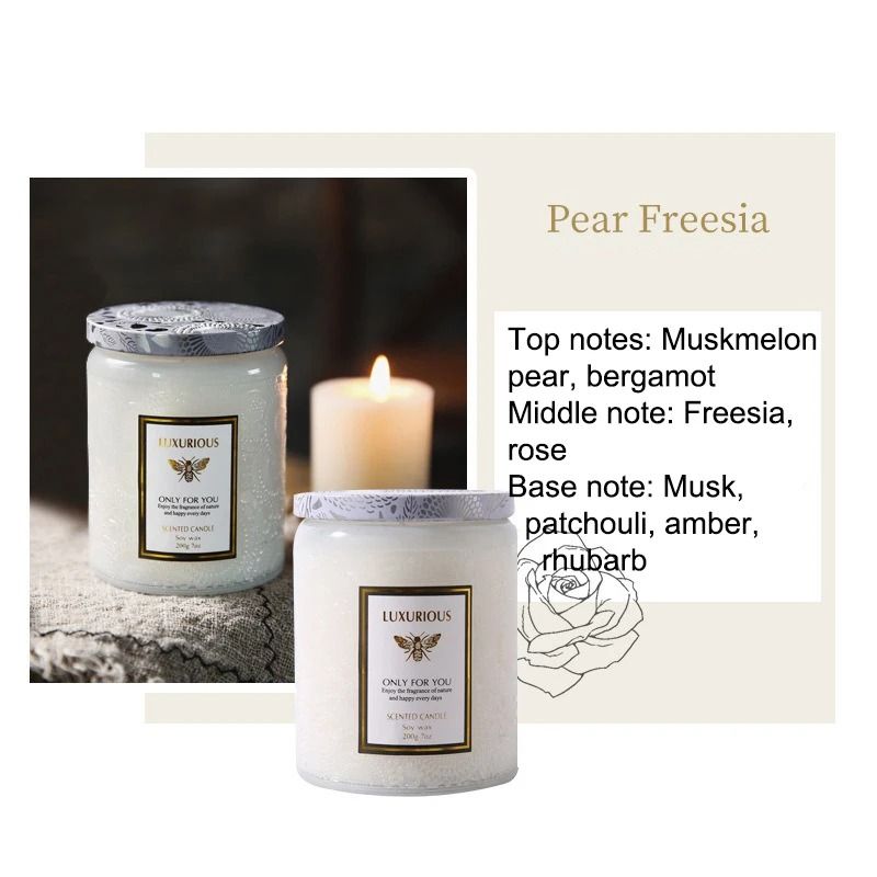 7 OZ Natural Soy Scented Candle Aromatherapy Jar Candle for Home Relaxation