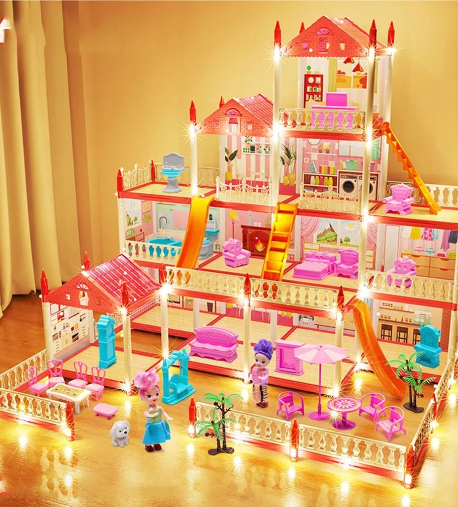 3D DIY Dream Princess Castle – Children's Musical Assembly Villa