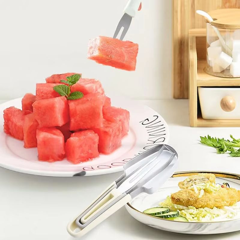 3-in-1 Watermelon Cutter Slicer & Popsicle Fruit Scooper Tool