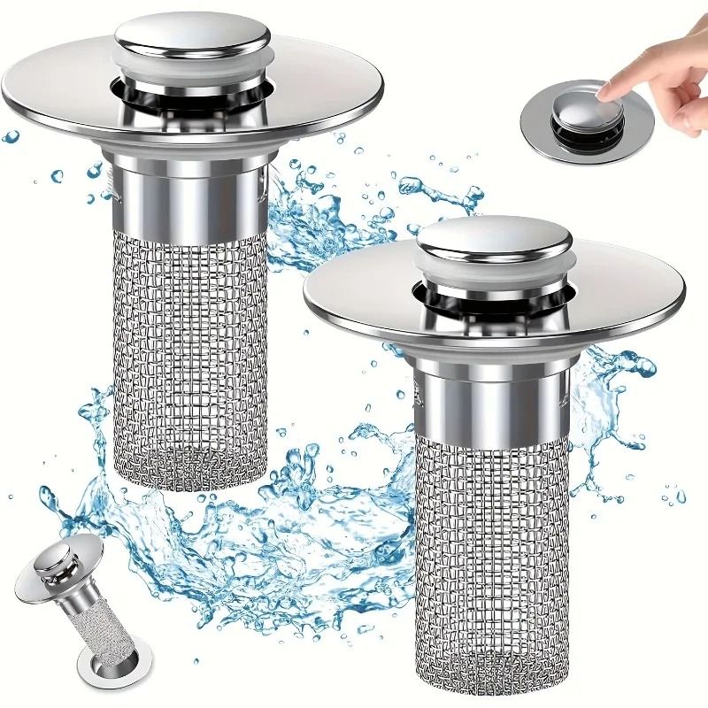 Professional Stainless Steel Pop Up Sink Drain Strainer