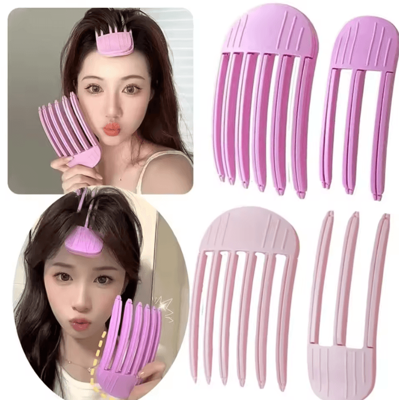 1/2pcs Heatless Hair Root Lifting Clips No-Trace Curling Hairpins for Fluffy Bangs and Shape Fixing