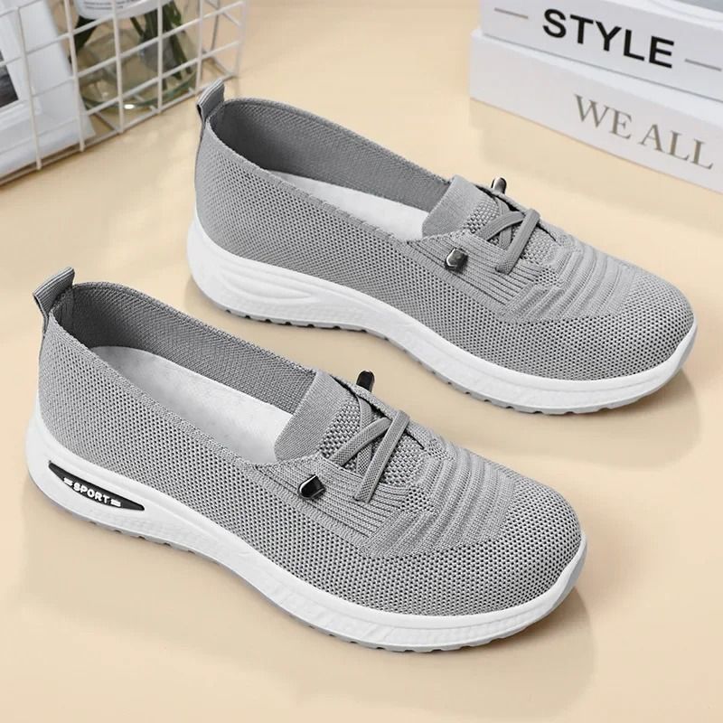 Womens Breathable Flat Walking Shoes Soft Casual Sports Flats