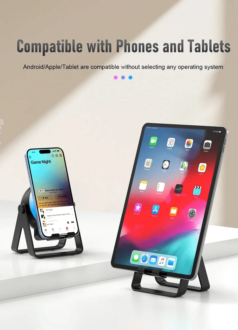 4 in 1 Wireless Bluetooth Speaker with RGB LED Light and Phone Stand