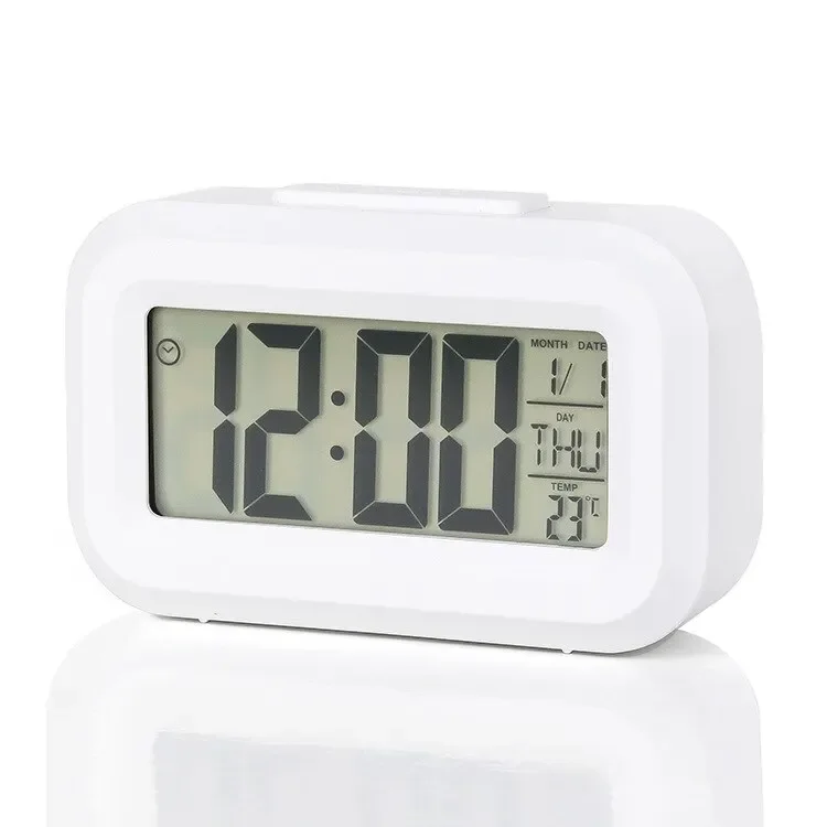 Snooze LED Digital Alarm Clock with Backlight and Data Time Calendar Multifunctional Desk Clock
