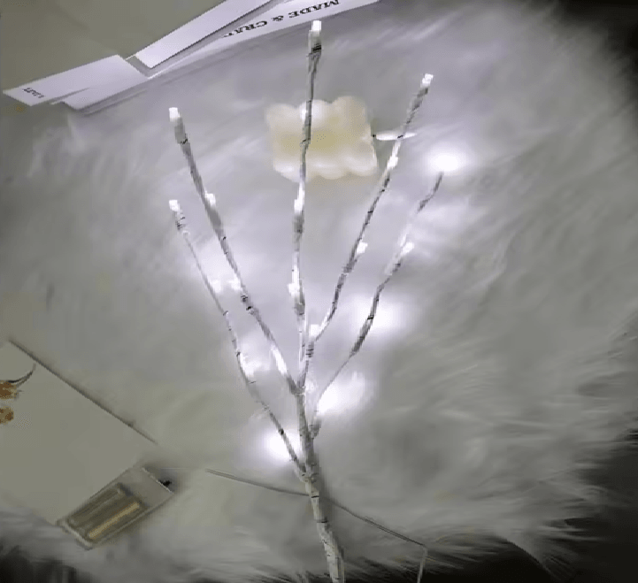 White Birch Branch LED Light
