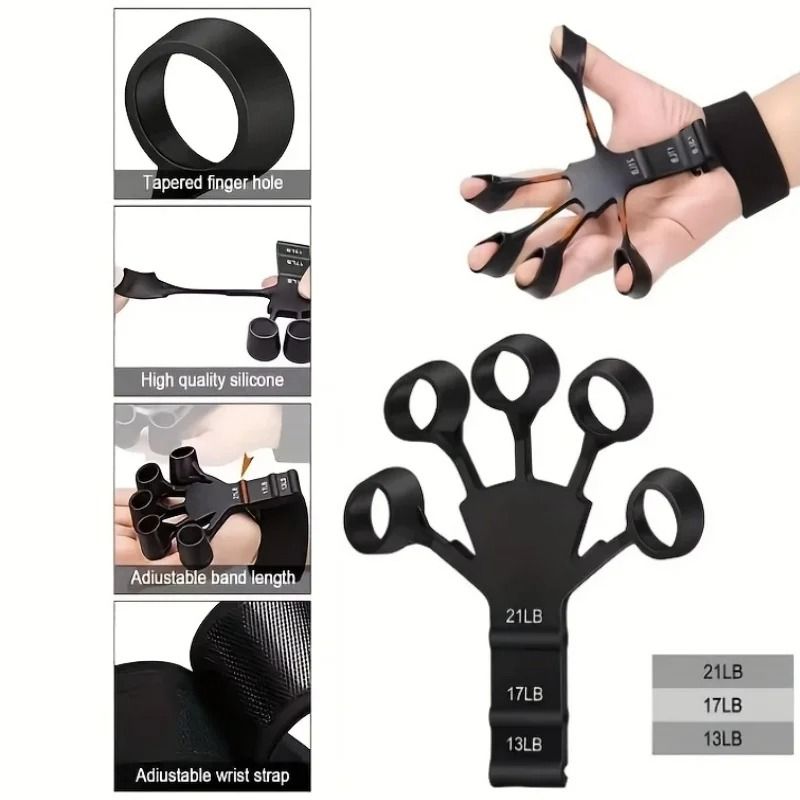 Silicone 5-Finger Wrist Grip Strengthener