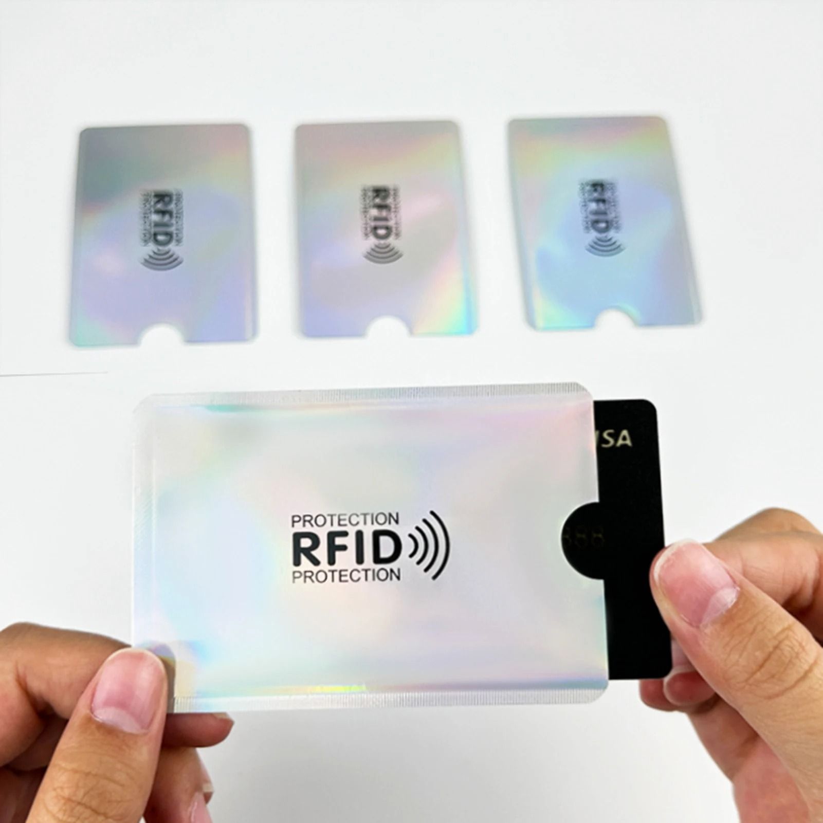 Multi-Color RFID Blocking Sleeves – Portable Anti-Theft Credit Card Protectors