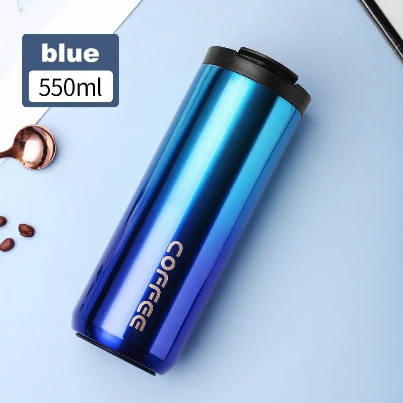 Stainless Steel Thermal Coffee Mug 400ml Leak Proof Travel Cup