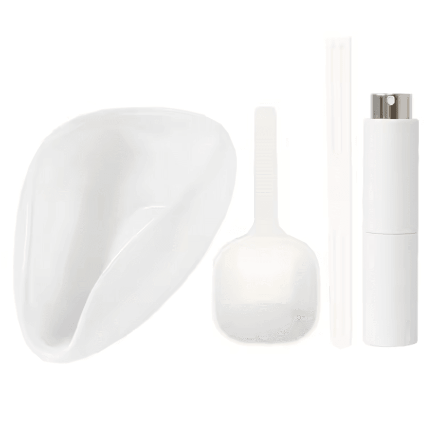 FLYMUYU Precision Coffee Dosing Cup and Ceramic Tray Set with Static Reduction Spray