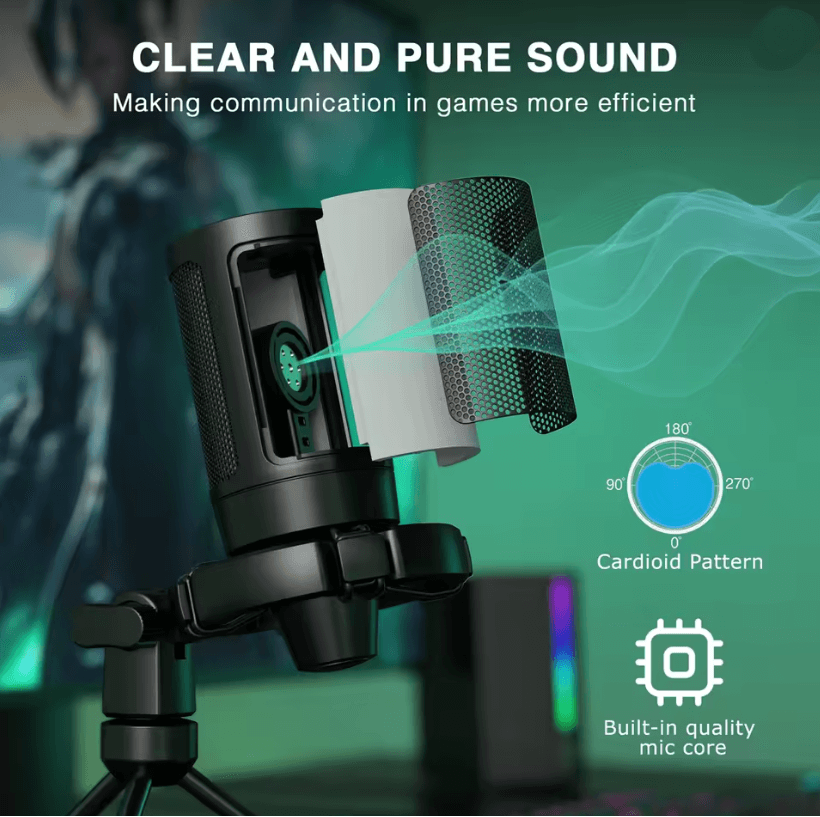 StreamEdge AmpliGame USB Gaming Microphone