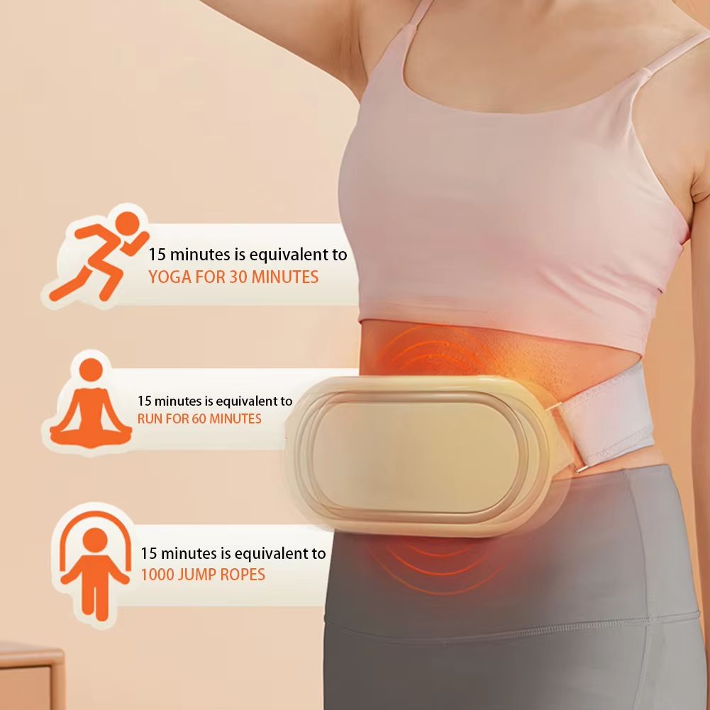 Heated Weight Loss Massage Belt Abdominal Vibration Massager