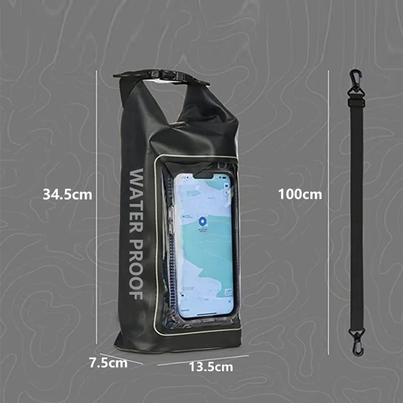 Touch Screen Transparent Dry Bag Backpack 2L and 5L