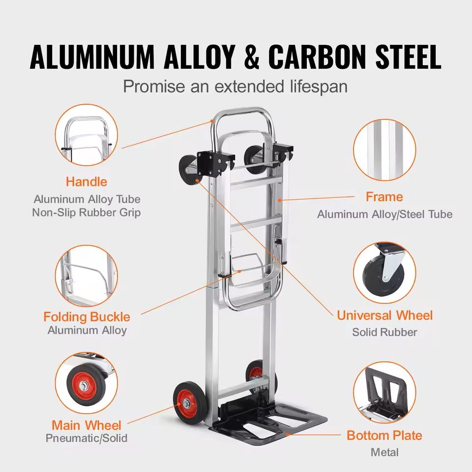 400 lbs Folding Hand Truck Lightweight Utility Dolly with Wheels