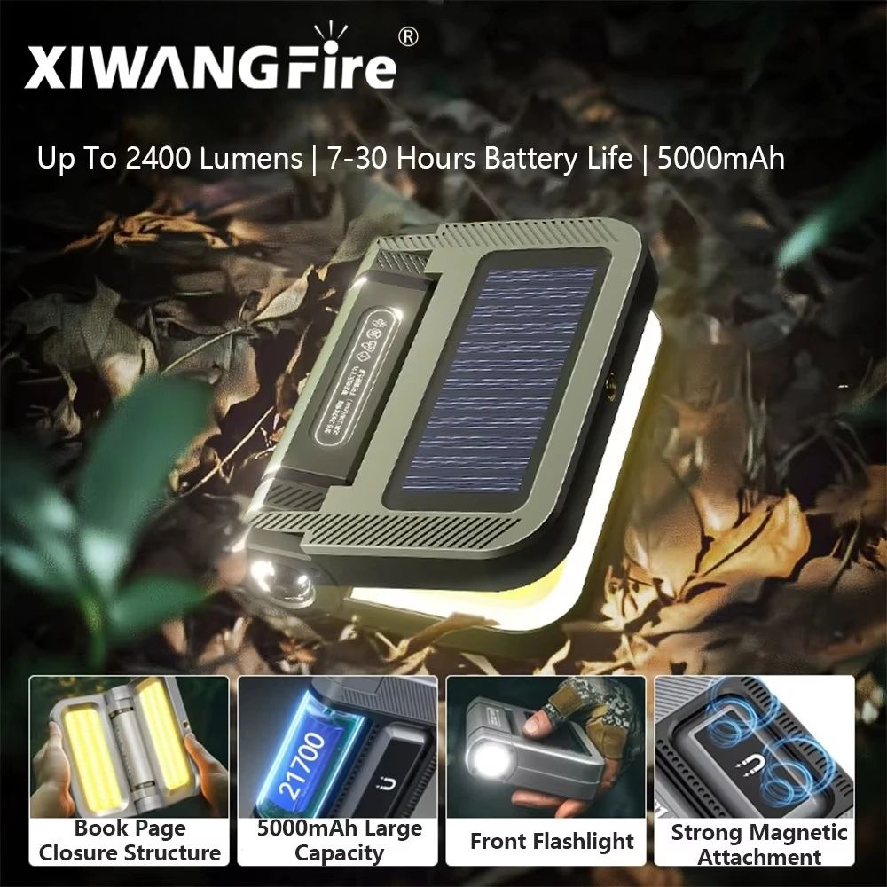 All-Night 2000 LM Rechargeable Outdoor Lantern – Ultra-Bright Waterproof Camping Light
