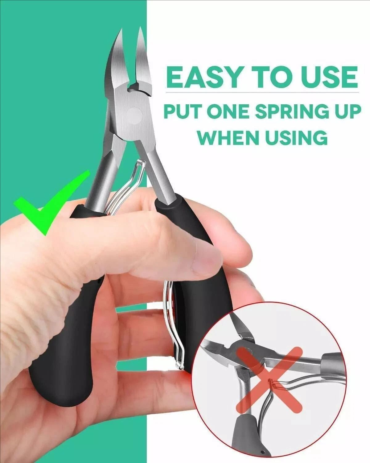 Professional Stainless Steel Extra Large Toenail Clippers for Heavy Duty Nails