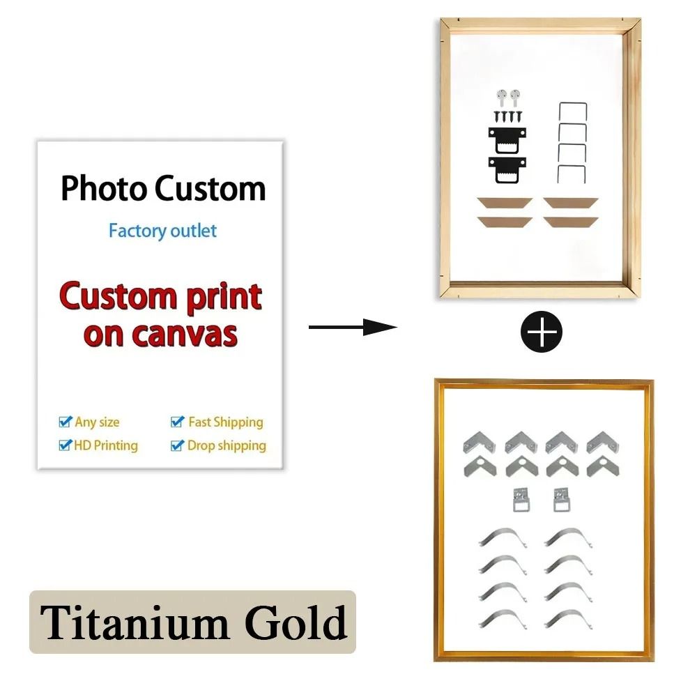 Custom Canvas Print Personalized Photo Wall Art Large HD Poster