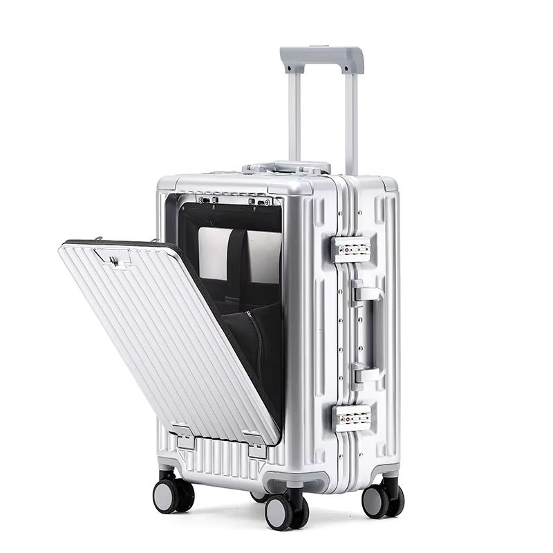 SkyBoard 20-Inch Aluminum Frame Smart Carry-On Trolley Suitcase