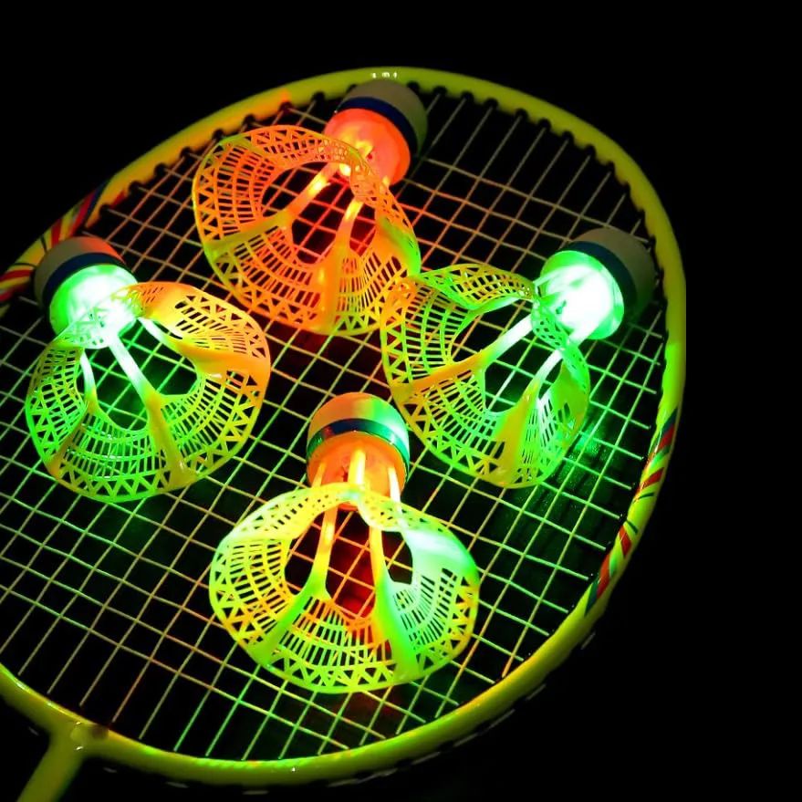 LED Glow Badminton Shuttlecocks Set