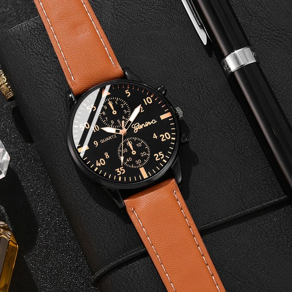 Modern Mens Watch And Bracelet Set