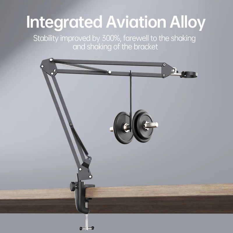 Adjustable Flexible Microscope Arm Stand Metal Bracket Mount