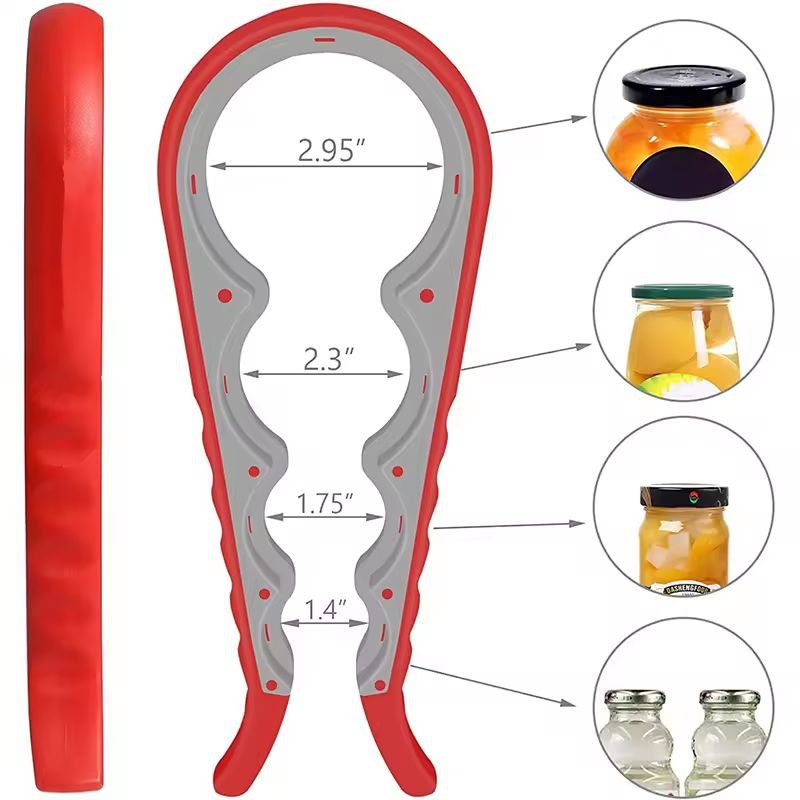 EverydayEase Jar Opener – 5-in-1 Easy-Grip Bottle & Can Opener for Weak Hands