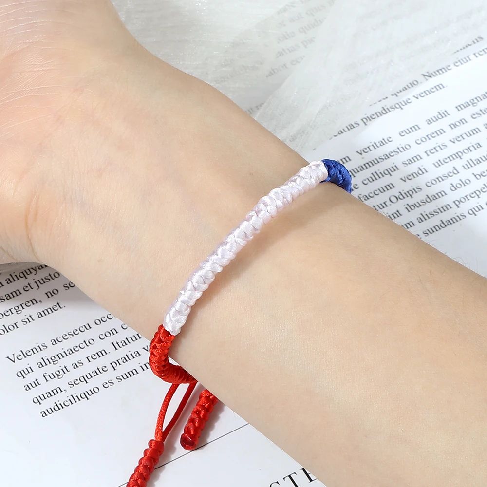 Chile Netherlands Flag String Bracelet Adjustable Braided Rope Couple Bracelet
