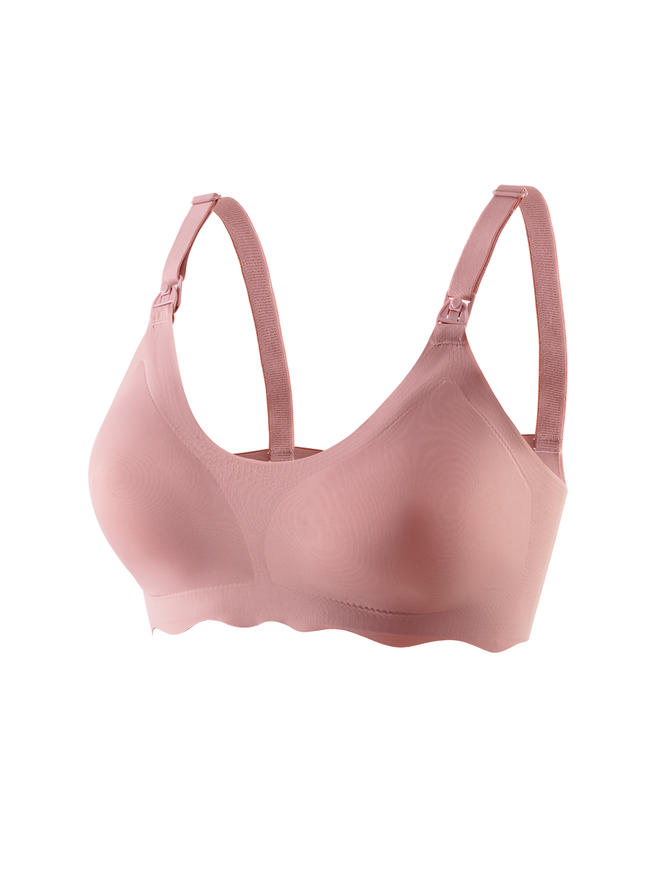 Women Traceless Comfortable, Breathable Ultra Thin Breastfeeding Bra, Detachable, Soft and Supportive Maternity Bra