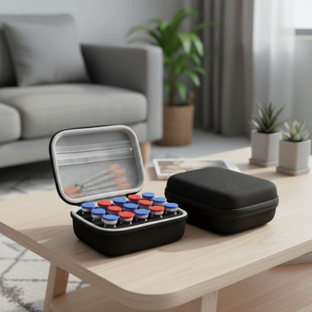 Portable Insulin Travel Case EVA Waterproof Medical Organizer for Vial Storage & Diabetes Kits