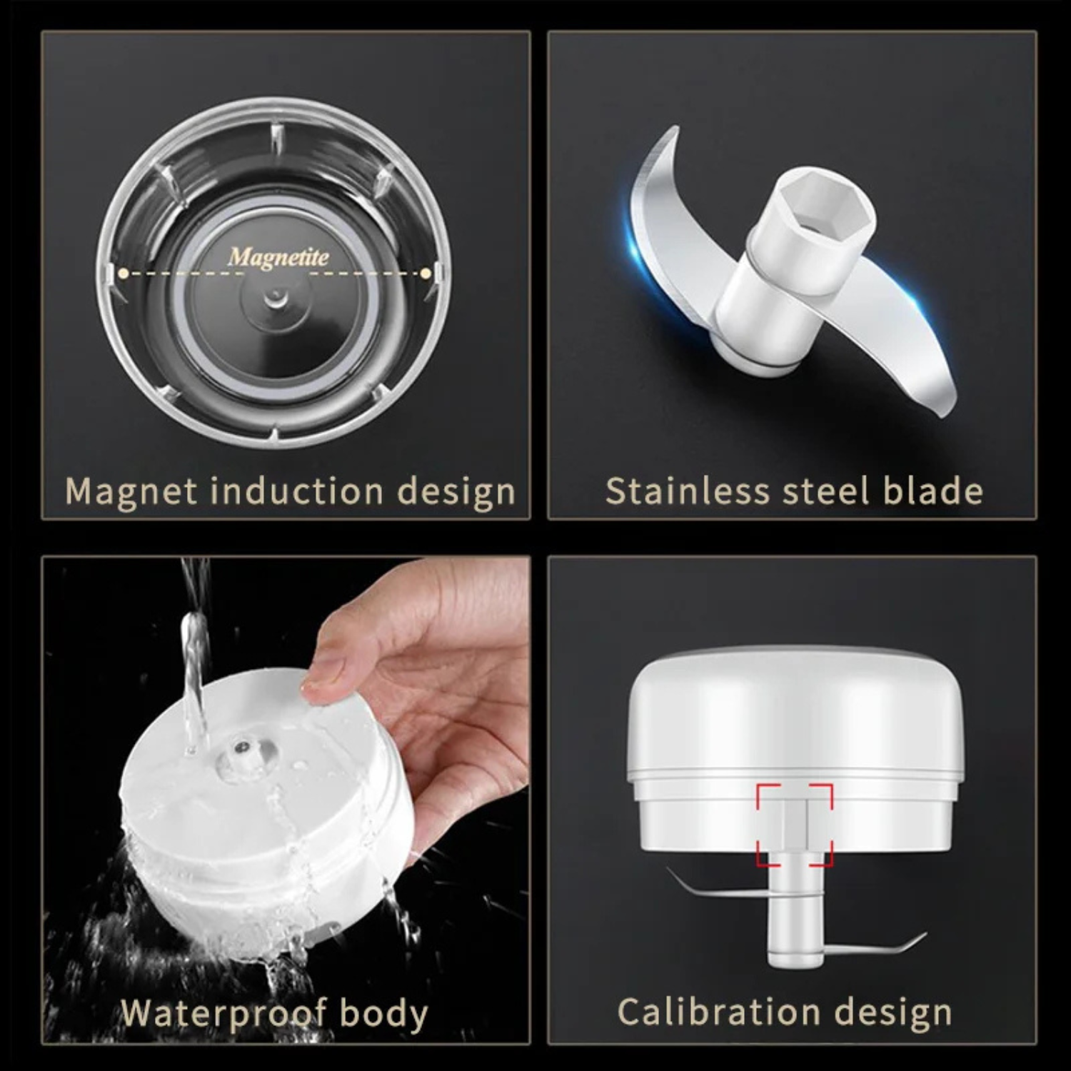 Electric Meat Garlic Grinder meat grinder stainless steel crushed garlic 250ml