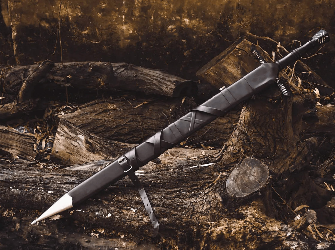 Witcher Sword Set | Geralt of Rivia Steel & Feline Silver Sword + Griffin Silver Sword – Engraved Blades