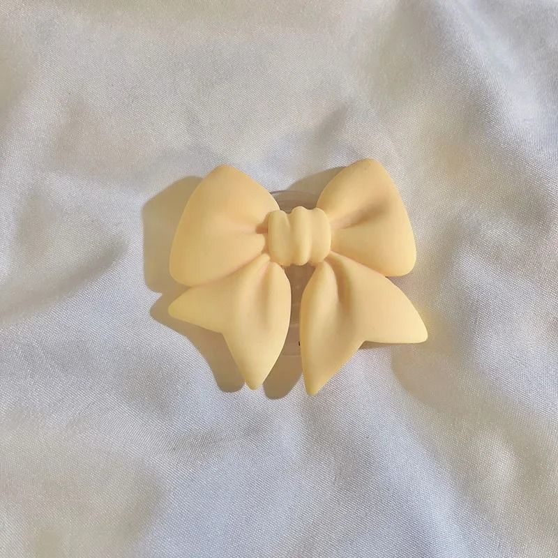 Plain Macaron Bow Knot Universal Phone Grip and Stand