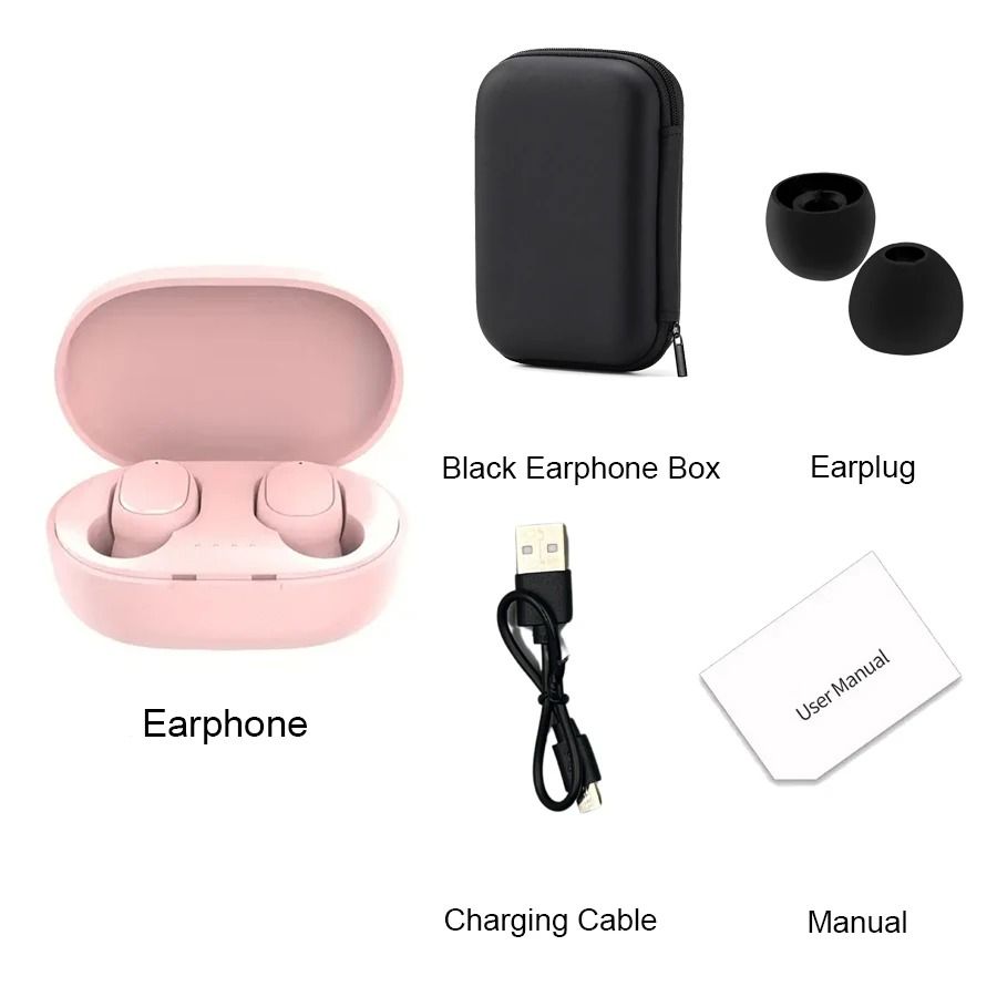 Wireless Bluetooth Earbuds with Noise Cancelling and Charging Case
