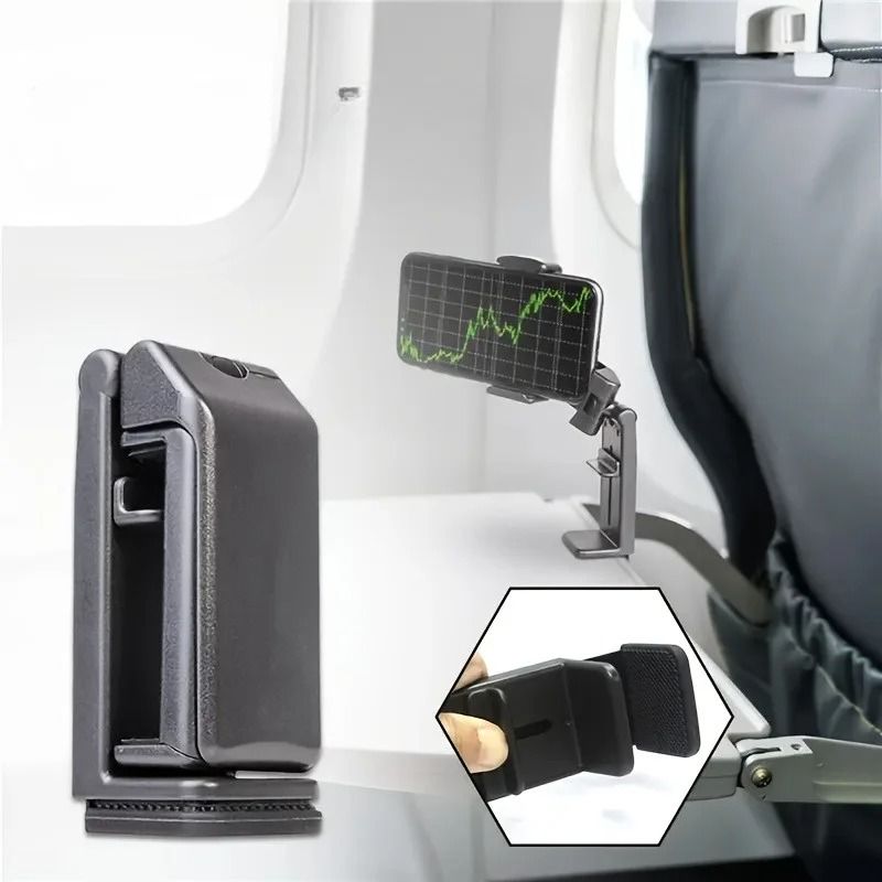Portable Folding Phone Holder for Car Plane and Tabletop Hands Free Viewing